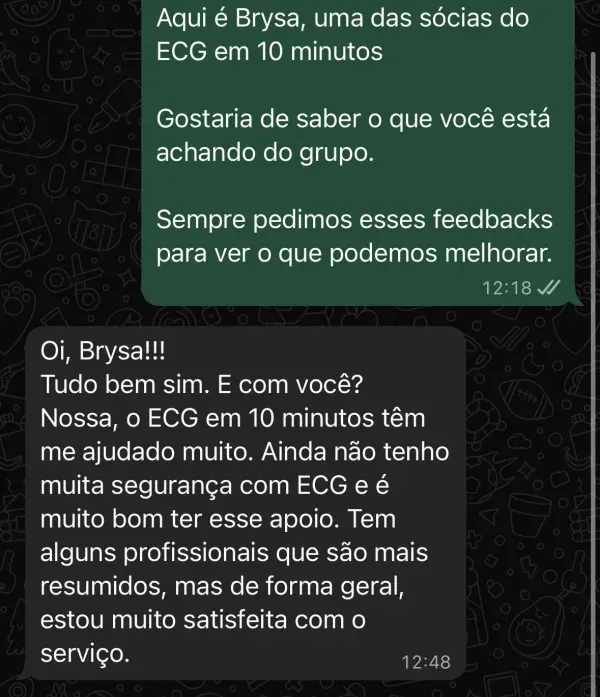 Depoimento de assinante no WhatsApp (14)